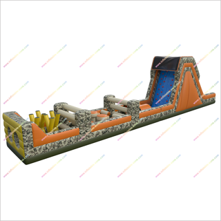 Slip N Slide Obstacle Course Inflatable Camo Obstacle Course Assault Course Inflatable Hire Near Me