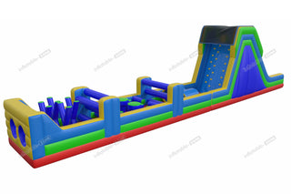 World'S Largest Bounce House Obstacle Course Outdoor Inflatable Obstacle Run Wipeout Blow Up Course