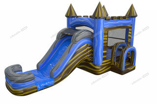 Inflatable Water Castle My First Jump And Slide Sports Combo Bounce House Waterslide Rental