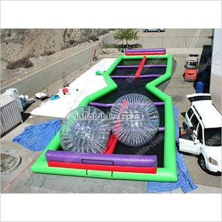 Inflatable Zorb Track For Outdoor Sports Game