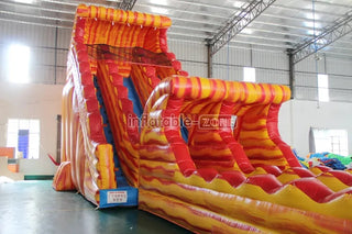 22ft Large Inflatable Water Slide Pool,Inflatable Bounce Castle With Water Slide,Double Zip Line Water Slide Inflatable